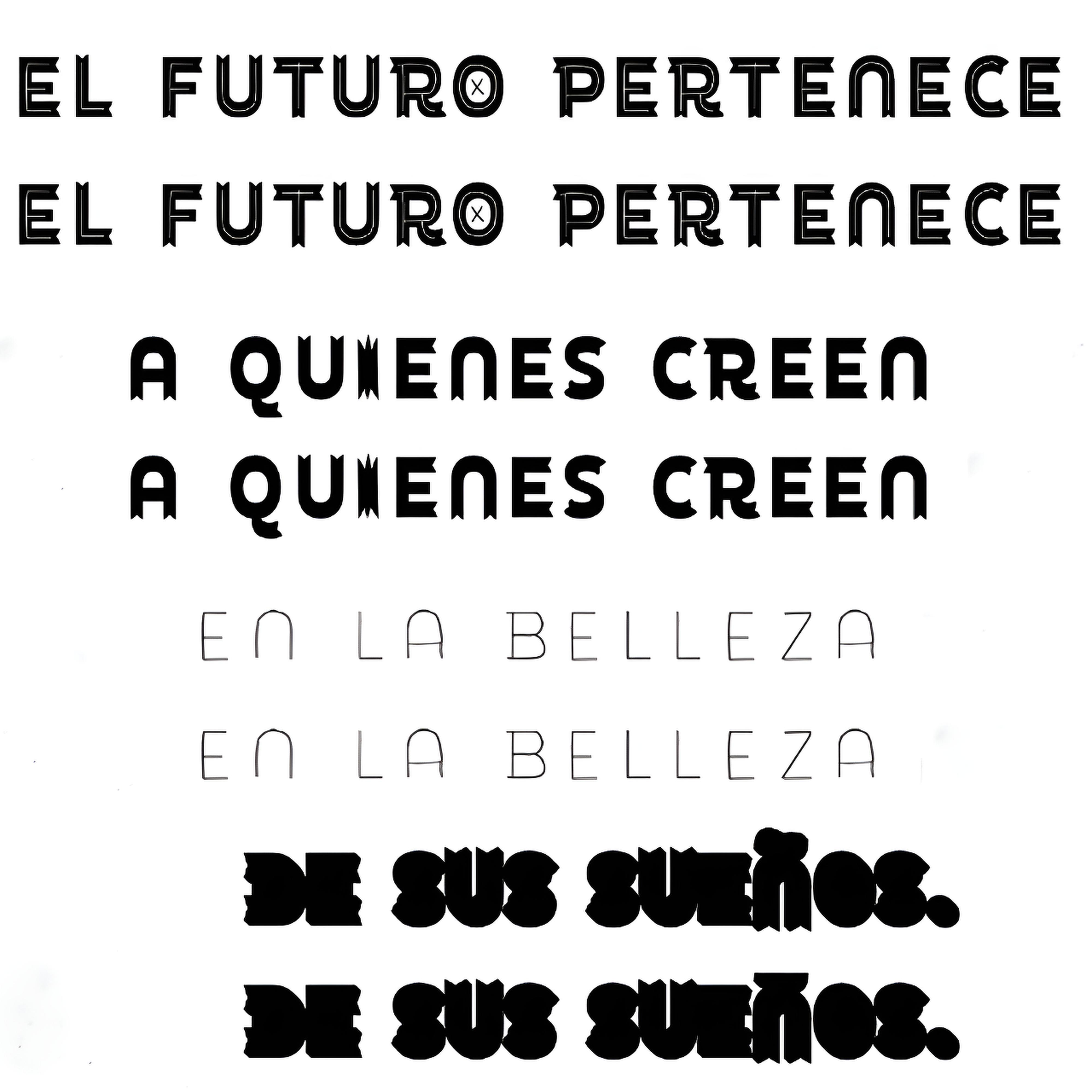 Muestra de la fuente