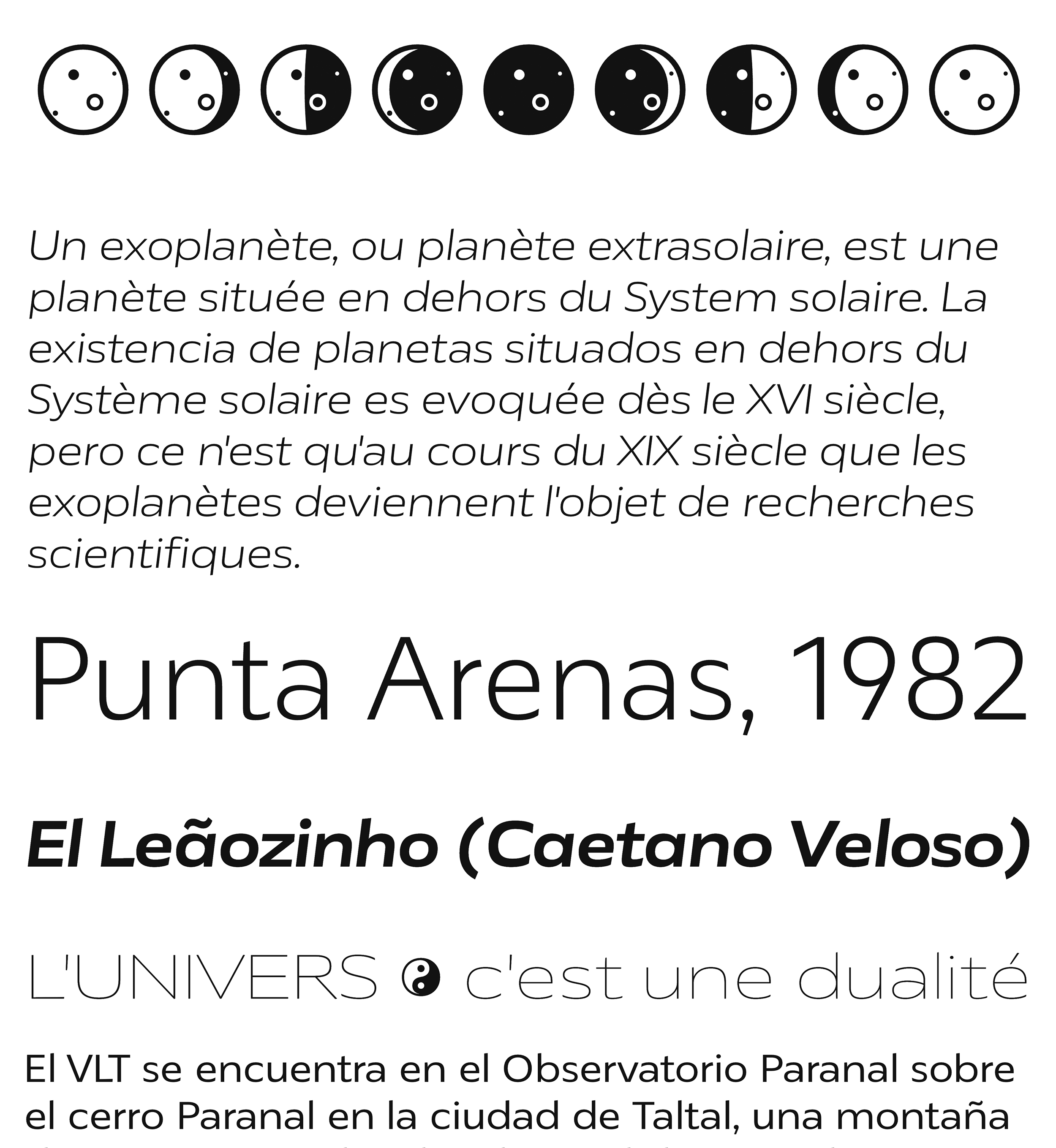 Muestra de la fuente