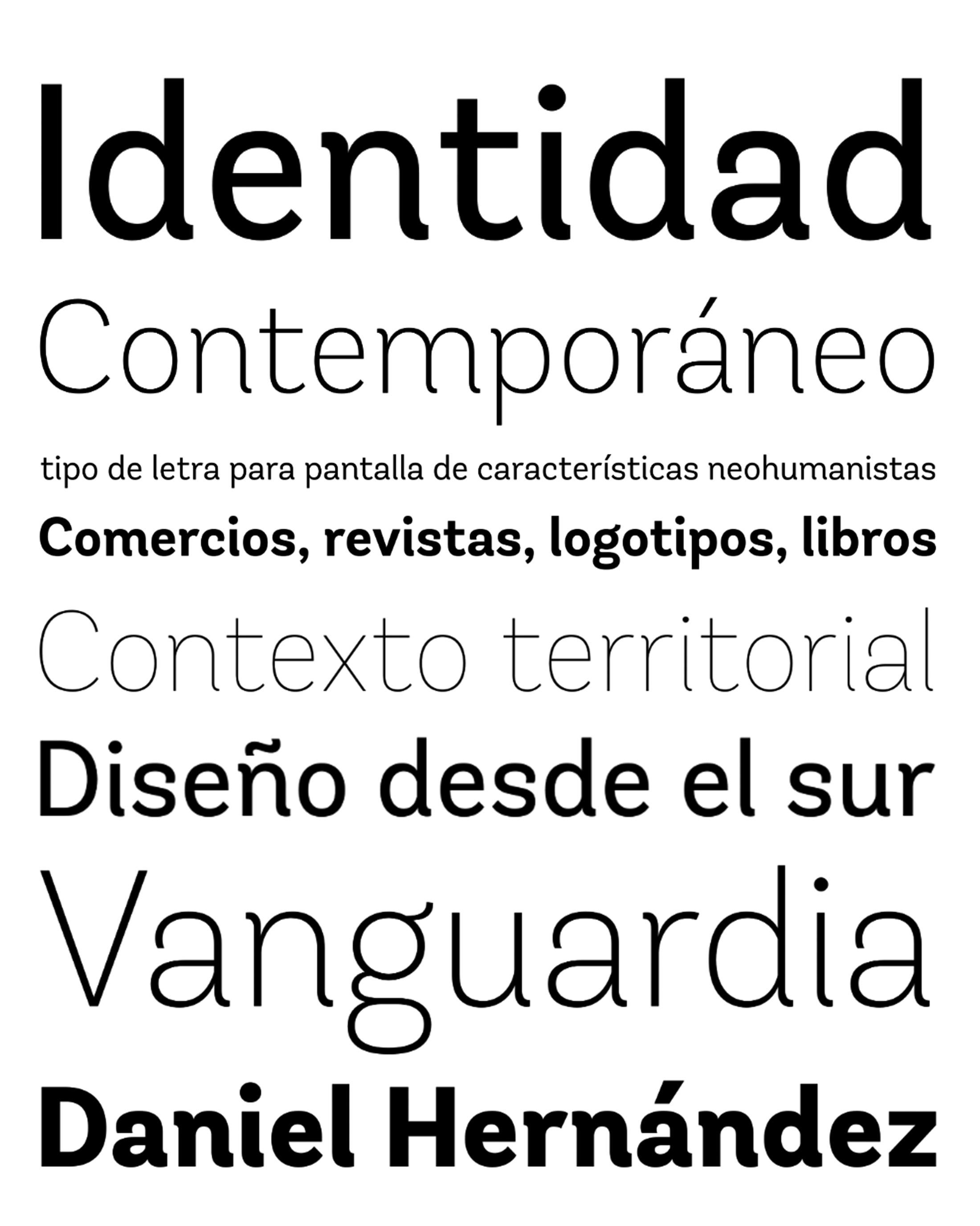 Muestra de la fuente